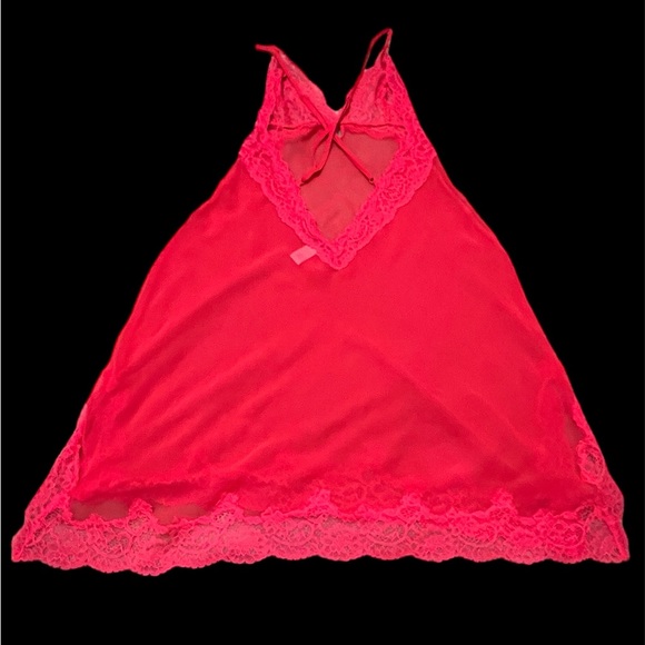 Victoria’s Secret Sexy Red Sheer Chemise Lingerie Sz S - Picture 1 of 9